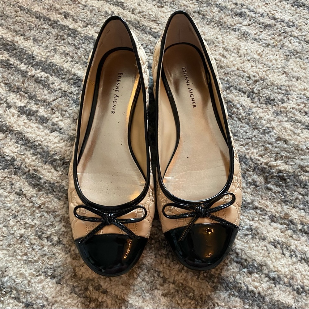 Eitienne Aigner Cap Toe Flats